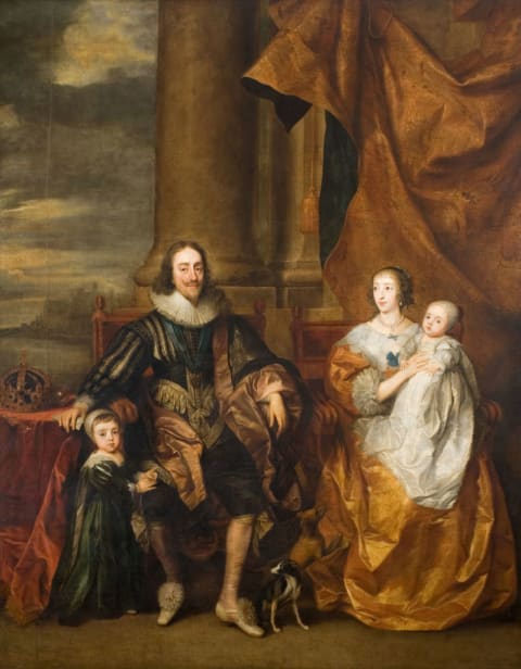 Portrait Of Charles I And His Family