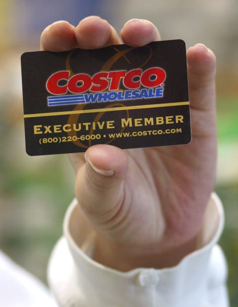 A Costco membership card.