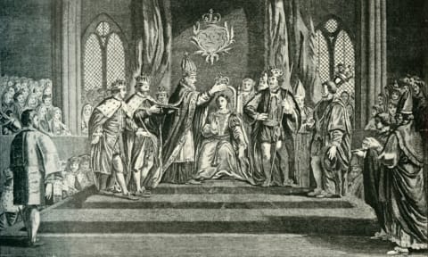 The coronation of Anne Boleyn.