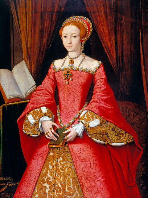 Elizabeth I as a Princess attributed to William Scrots