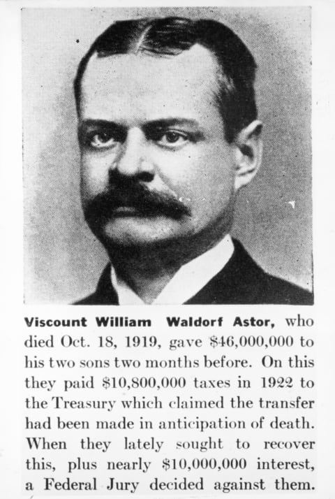 William Waldorf Astor.