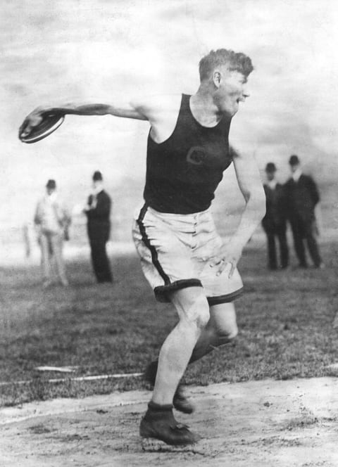 Jim Thorpe at the 1912 U.S. Olympic Trials.