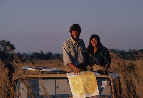 Mark and Delia Owens in Zambia