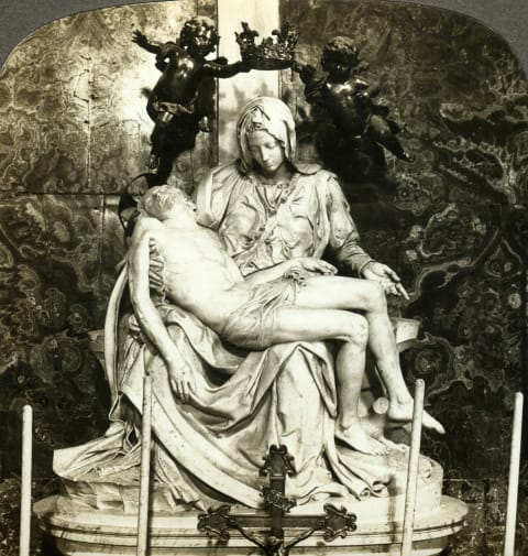 'Pietà' by Michelangelo at Saint Peter's Basilica, Rome.