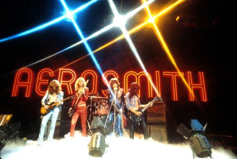 Aerosmith in concert in 1974.