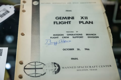 Several of Aldrin's space documents will be up for bid.