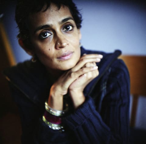 Arundhati Roy Poses In New York