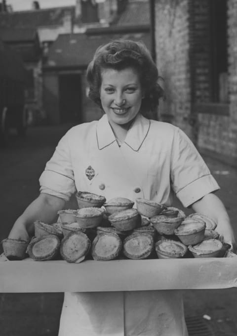 Apple pies destined to be devoured by soldiers in World War II.