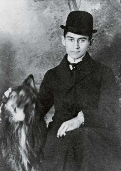 Portrait of Franz Kafka.