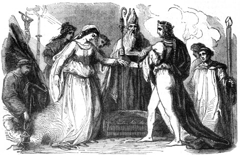 The marriage of Henry I and Matilda in 1100.