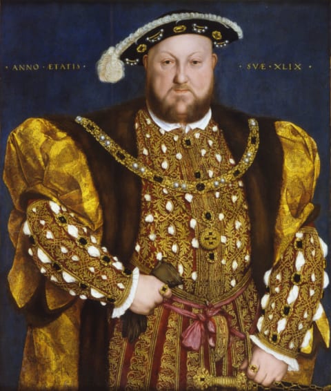 A portrait of Henry VIII by Hans Holbein the Younger, circa 1540.