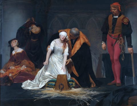 The Execution of Lady Jane Grey in the Tower of London.