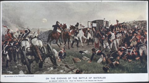 The Evening of The Battle Of Waterloo by Ernest Crofts.