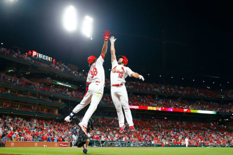 St. Louis Cardinals Jose Martinez and Paul DeJong.