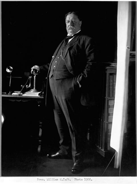 William Howard Taft in 1908.