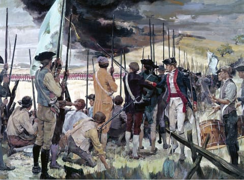 The Battle of Bunker Hill.