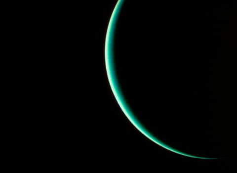 Uranus crescent.