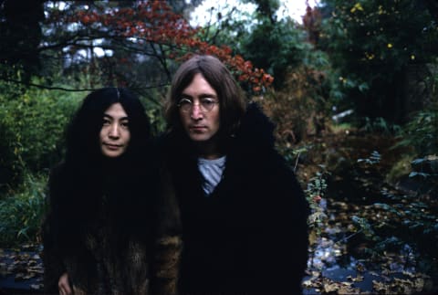 John Lennon and Yoko Ono.