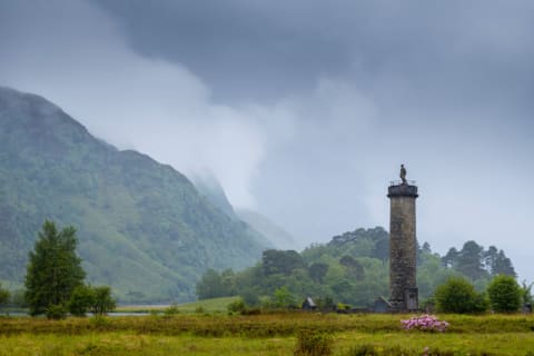 The Highland Soldier Monument, Glenfinnan, Scotland.