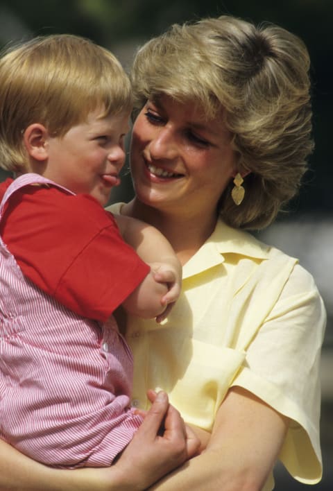 Prince Harry and his mother, Princess Diana.