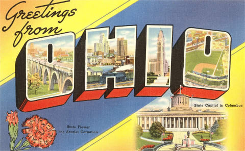 A vintage Ohio postcard.