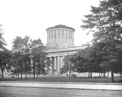 The Ohio Statehouse, circa 1897. 