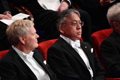 Kazuo Ishiguro at the Nobel Prize Award Ceremony in 2017.