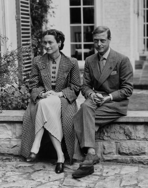 King Edward VIII, Duke of Windsor, with Wallis Simpson, Duchess of Windsor.