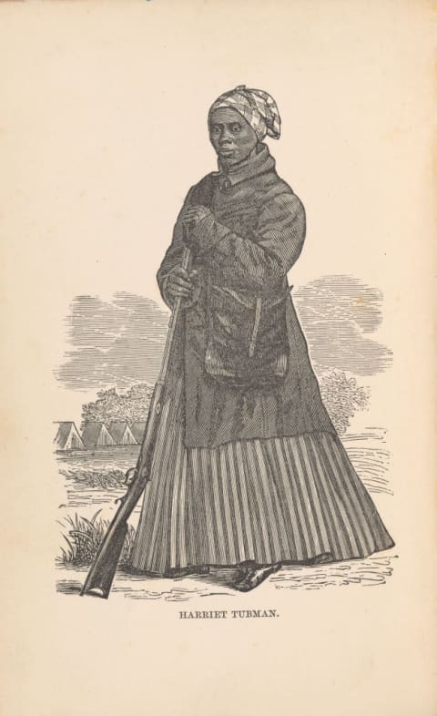 An illustration from 'Scenes In The Life Of Harriet Tubman,' 1869.