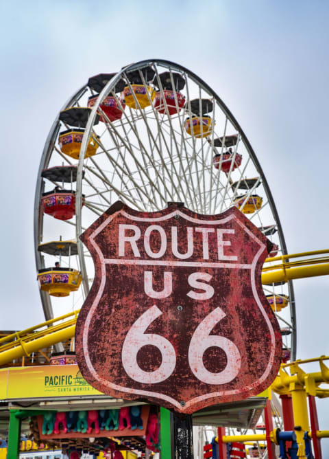 Route 66 in Santa Monica.