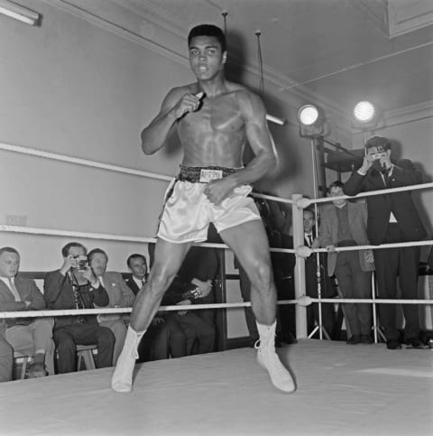 Ali trains.