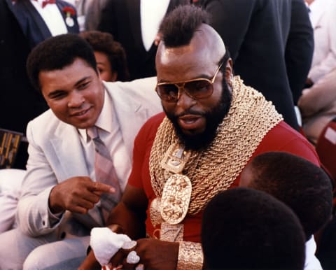 Ali spends time with Mr. T.