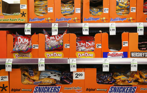 Halloween candy for sale.