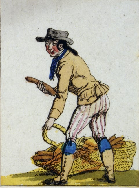 Salami Salesman circa 1820.