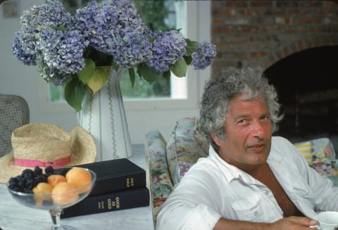 Joseph Heller at home.