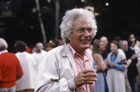 Joseph Heller at a party.