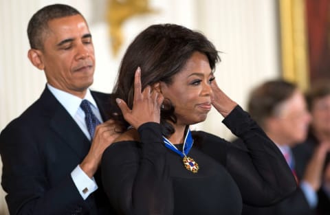 In a historic moment, President Barack Obama awarded Winfrey with the Presidential Medal Of Freedom in 2013. 