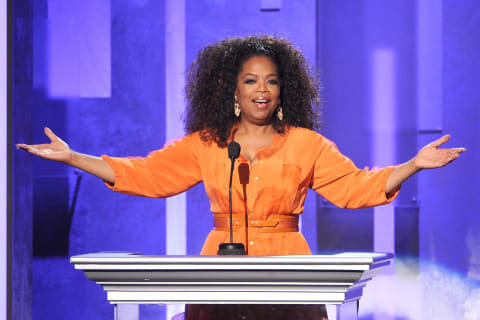 Winfrey, pictured here at the 45th NAACP Image Awards, has been a driving force in the media since the 1980s. 