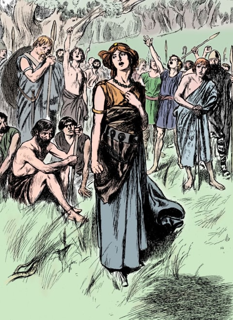 Boudica rallied a large army.