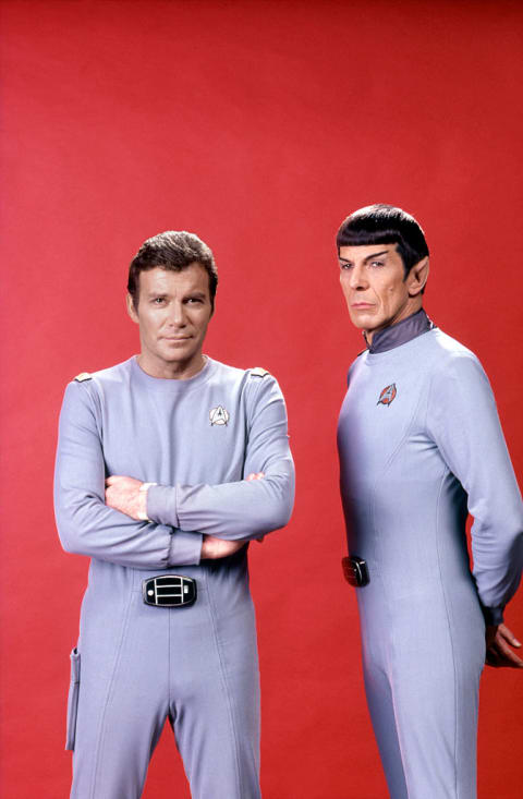 William Shatner and Leonard Nimoy in Star Trek: The Motion Picture.