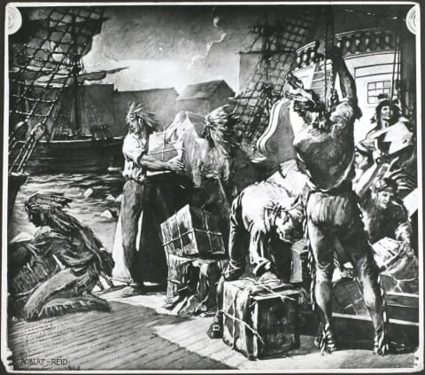 'The Boston Tea Party' by Robert Reid.