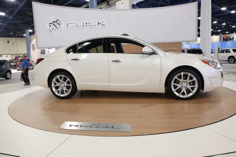 A 2014 Buick Regal at the 2013 Miami International Auto Show.