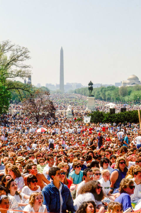 A 1990 Earth Day celebration in Washington, D.C.