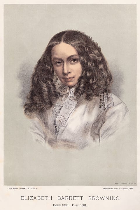 Poet Elizabeth Barrett Browning.