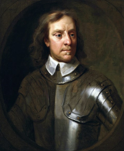 Oliver Cromwell, Lord Protector of the Commonwealth and Destroyer of Crown Jewels.