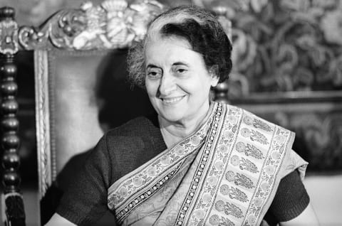 Indira Gandhi.