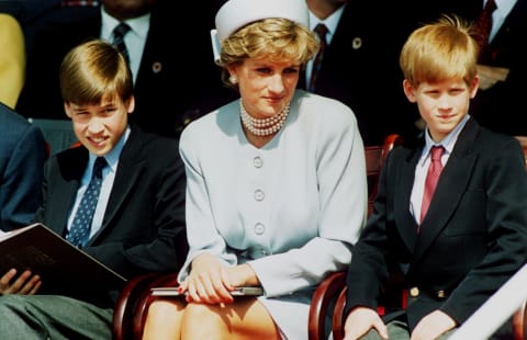 Princess Diana with her sons.