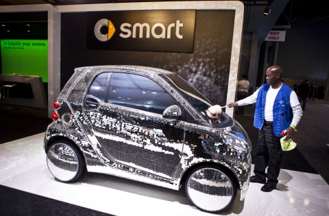 Smart car at the New York Auto Show.