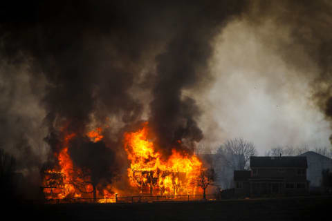 Wildfires in Boulder County, Colorado.