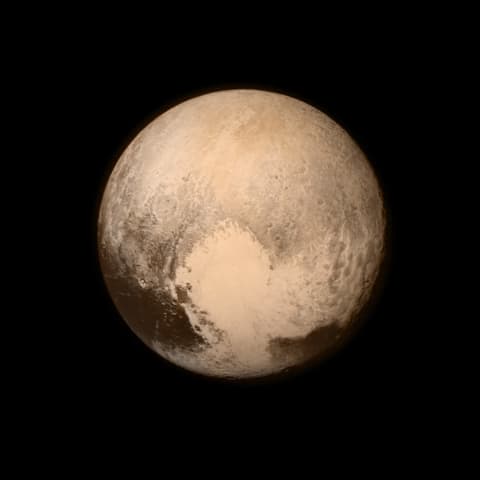 Pluto As Seen From New Horizons Spacecraft.